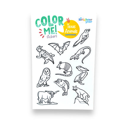 Tiny Texas Color-Your-Own Sticker Bundle, 3-Pack