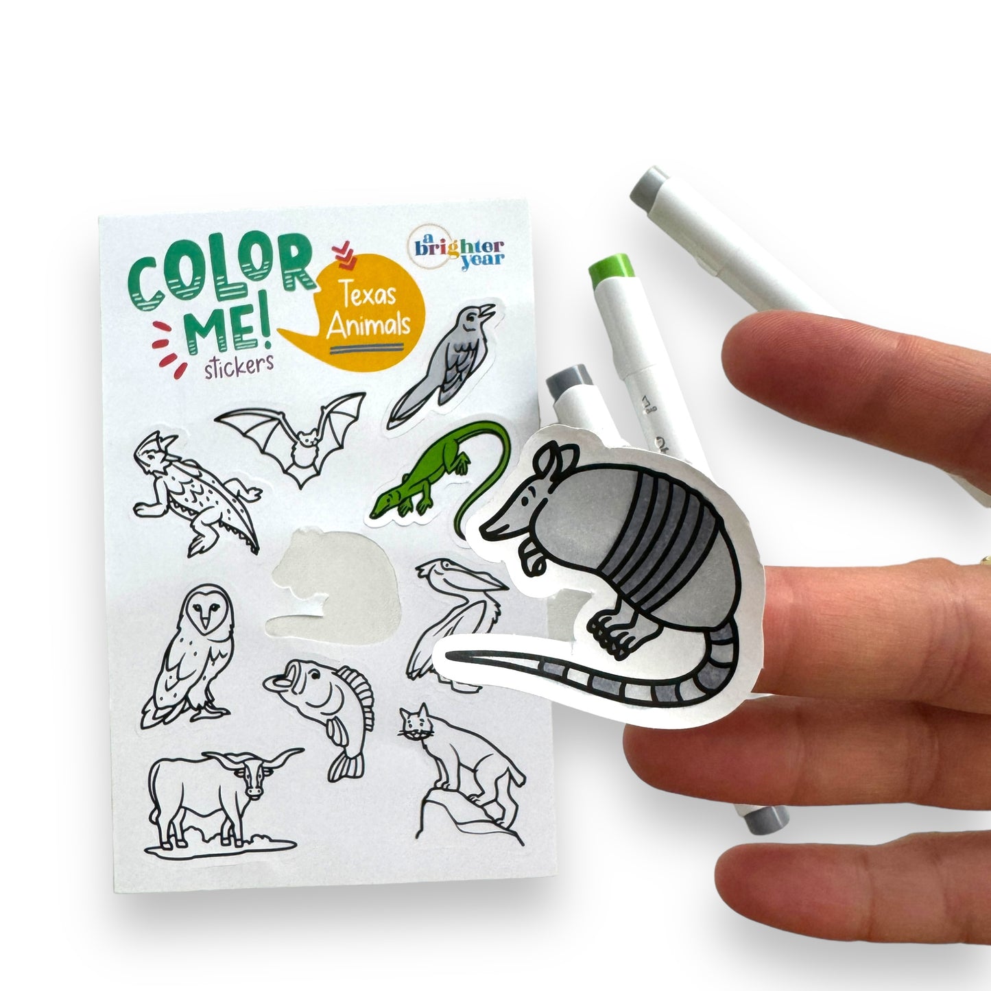 Tiny Texas Color-Your-Own Sticker Bundle, 3-Pack