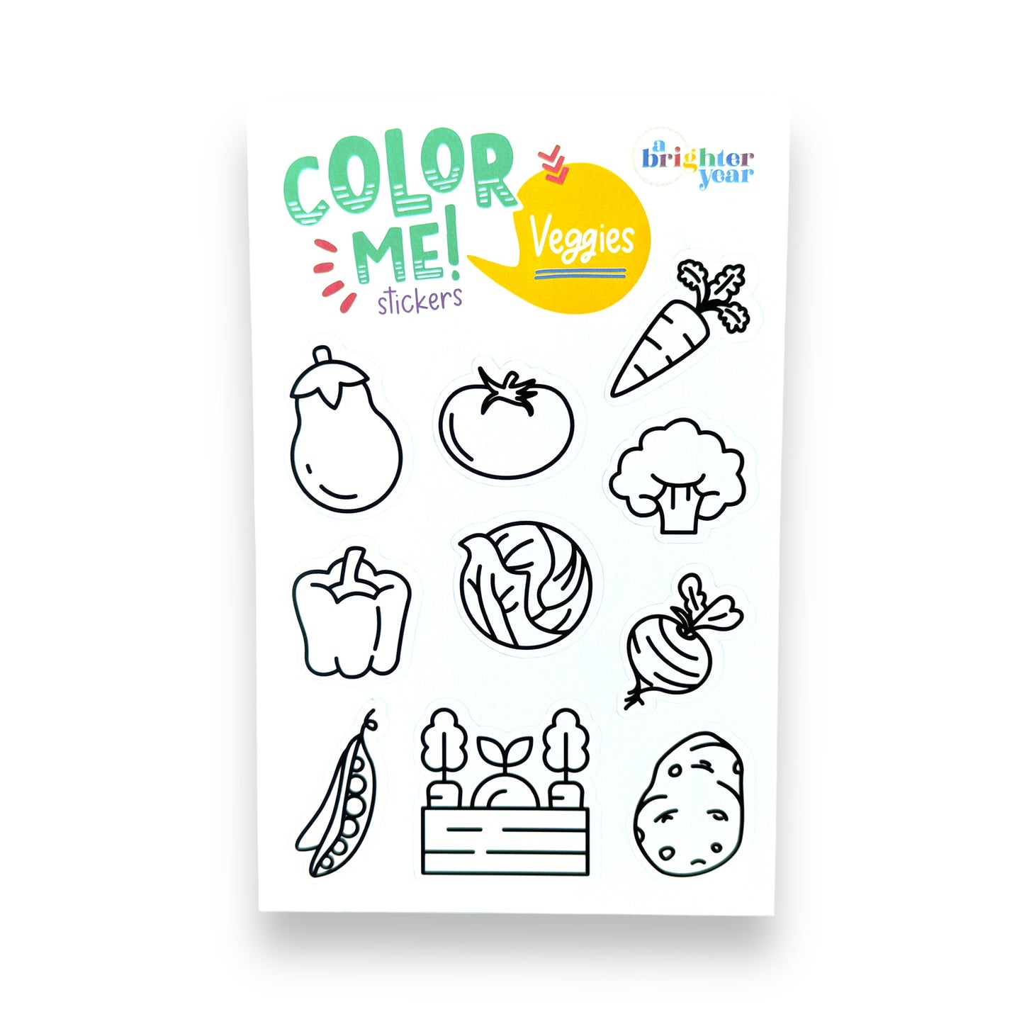 Veggies Color-Your-Own Stickers