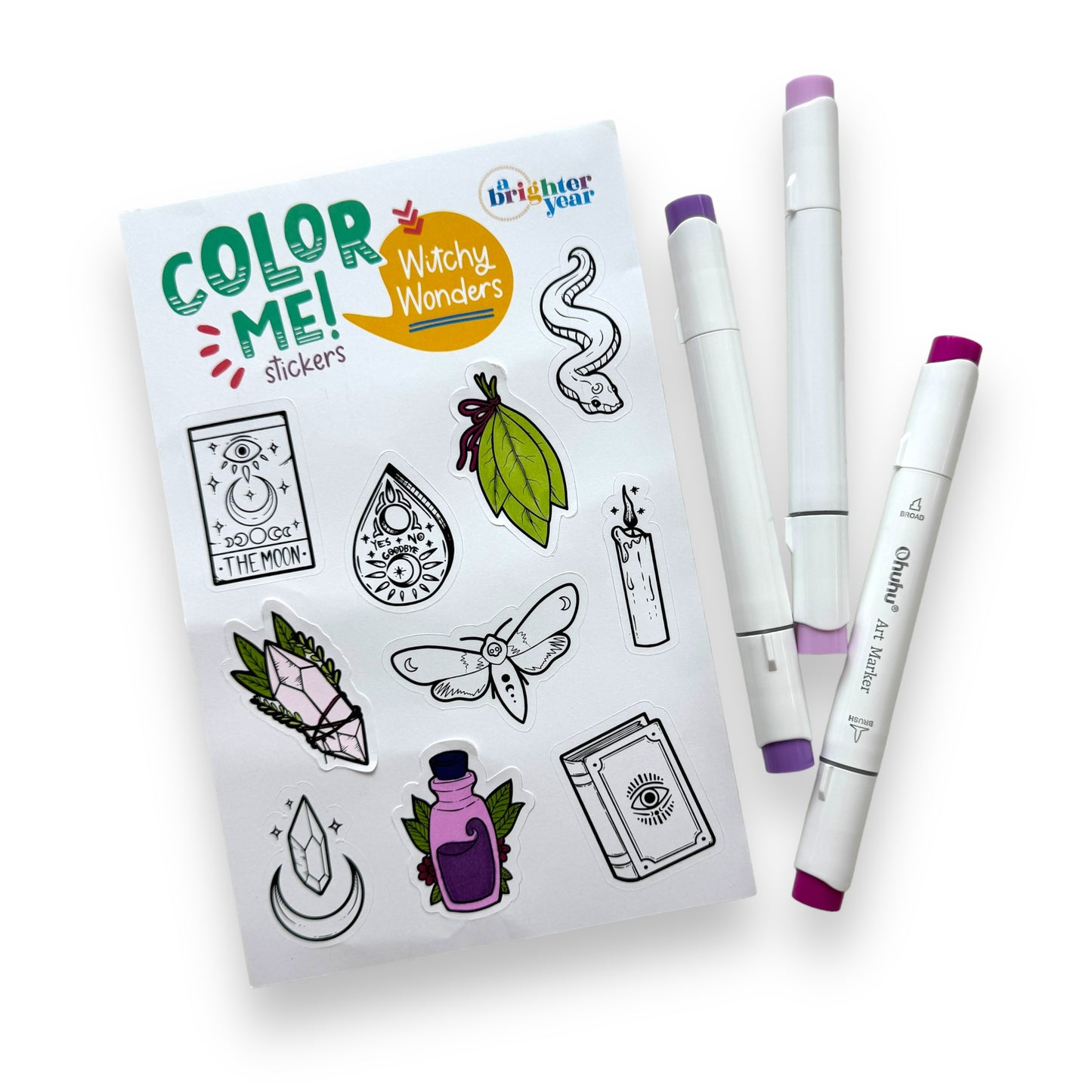 Witchy Wonders Color-Your-Own Stickers