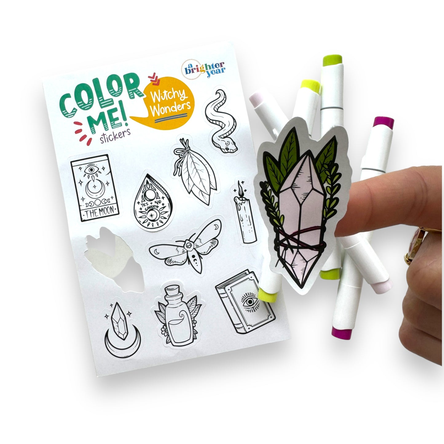 Witchy Wonders Color-Your-Own Stickers