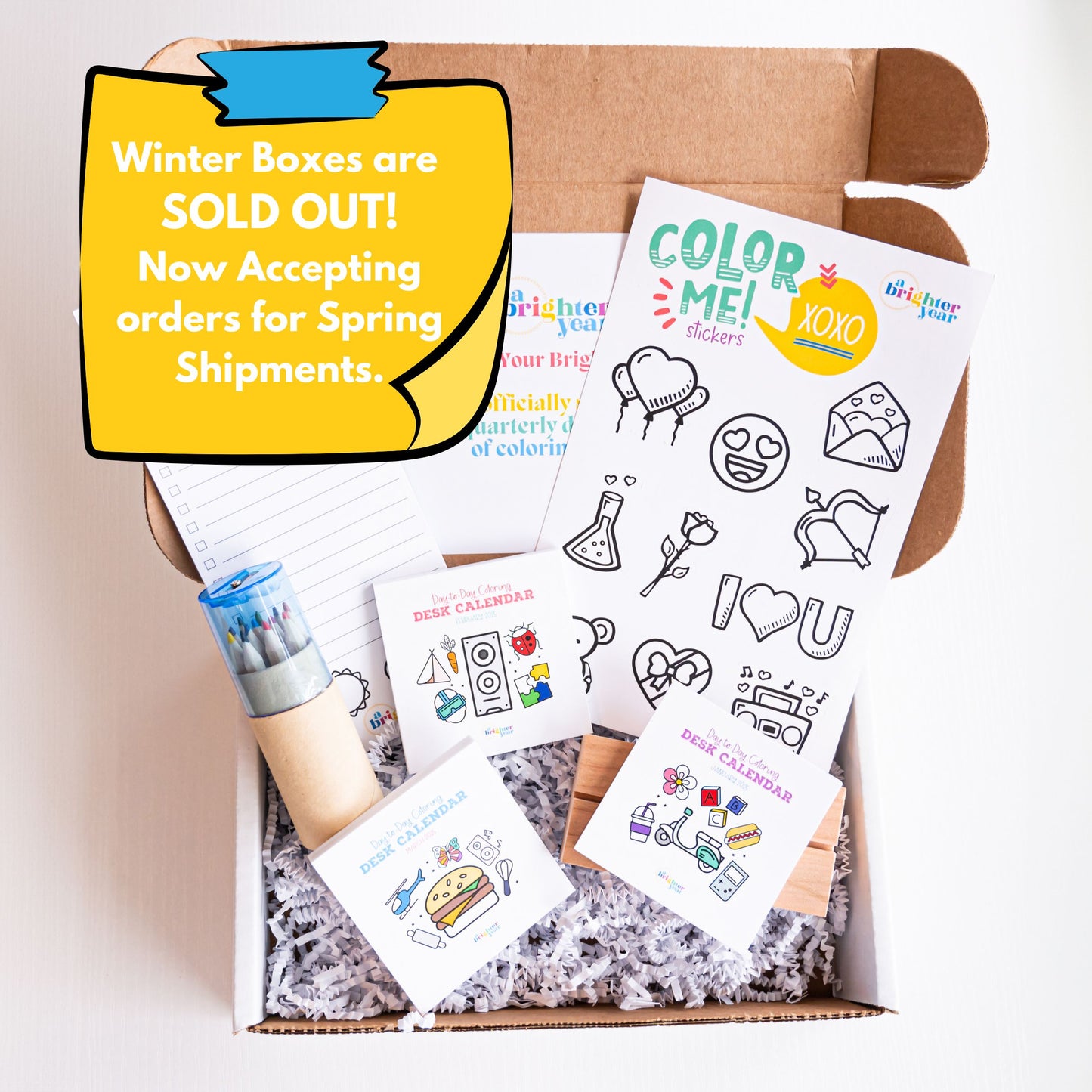 Quarterly Coloring + Calendar Subscription Box