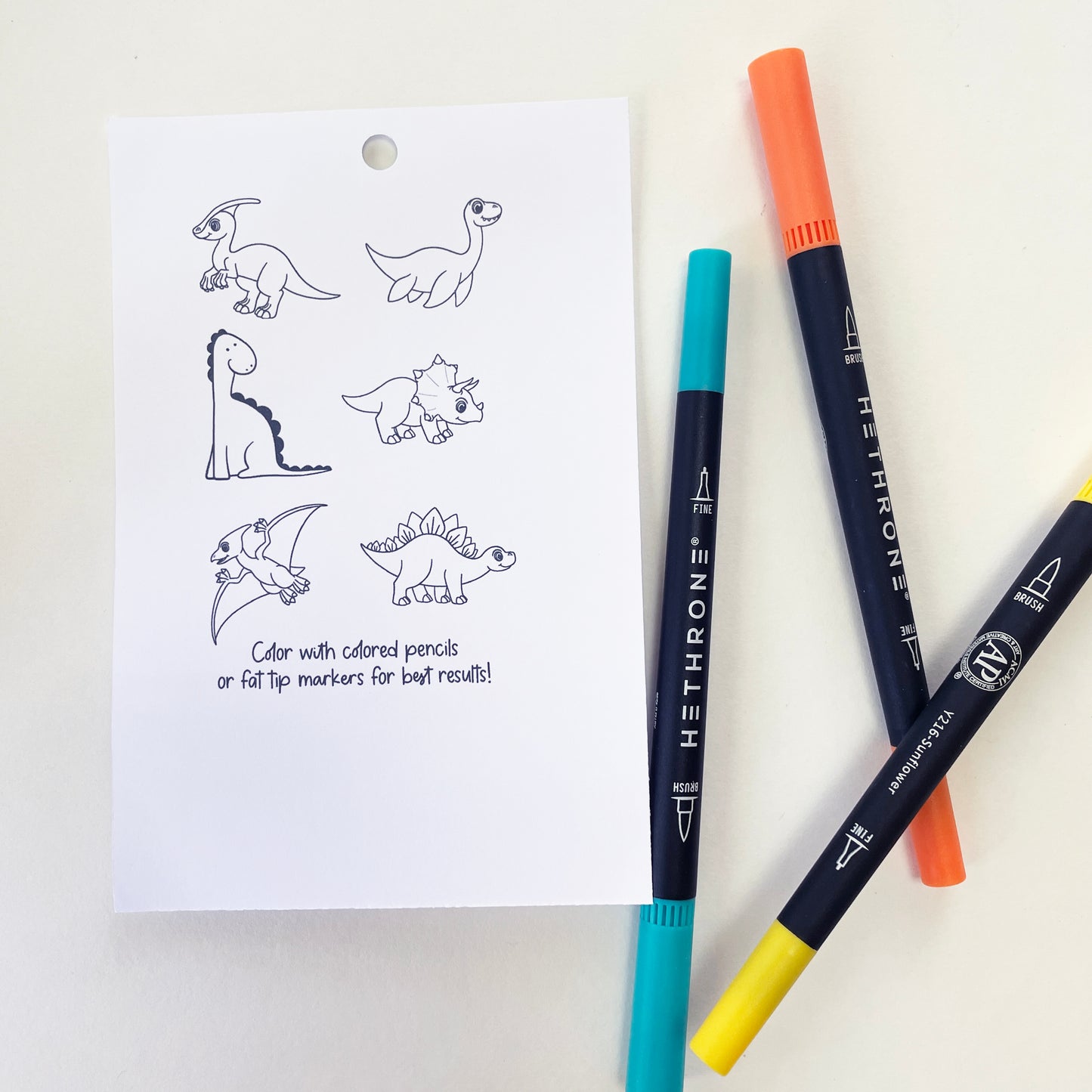 Color Your Own Dinosaurs Stickers