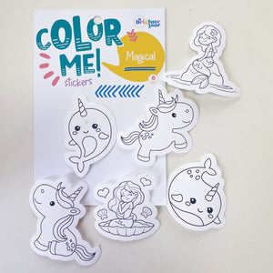 Color Your Own Magical Stickers