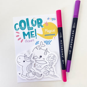 Color Your Own Magical Stickers