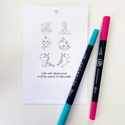 Color Your Own Magical Stickers