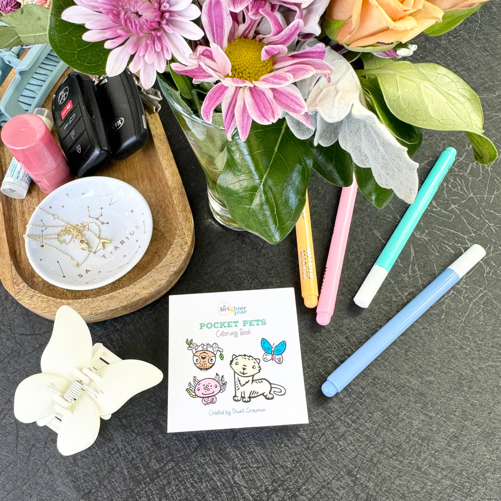 Pocket Pets Mini Coloring Book - A Brighter Year