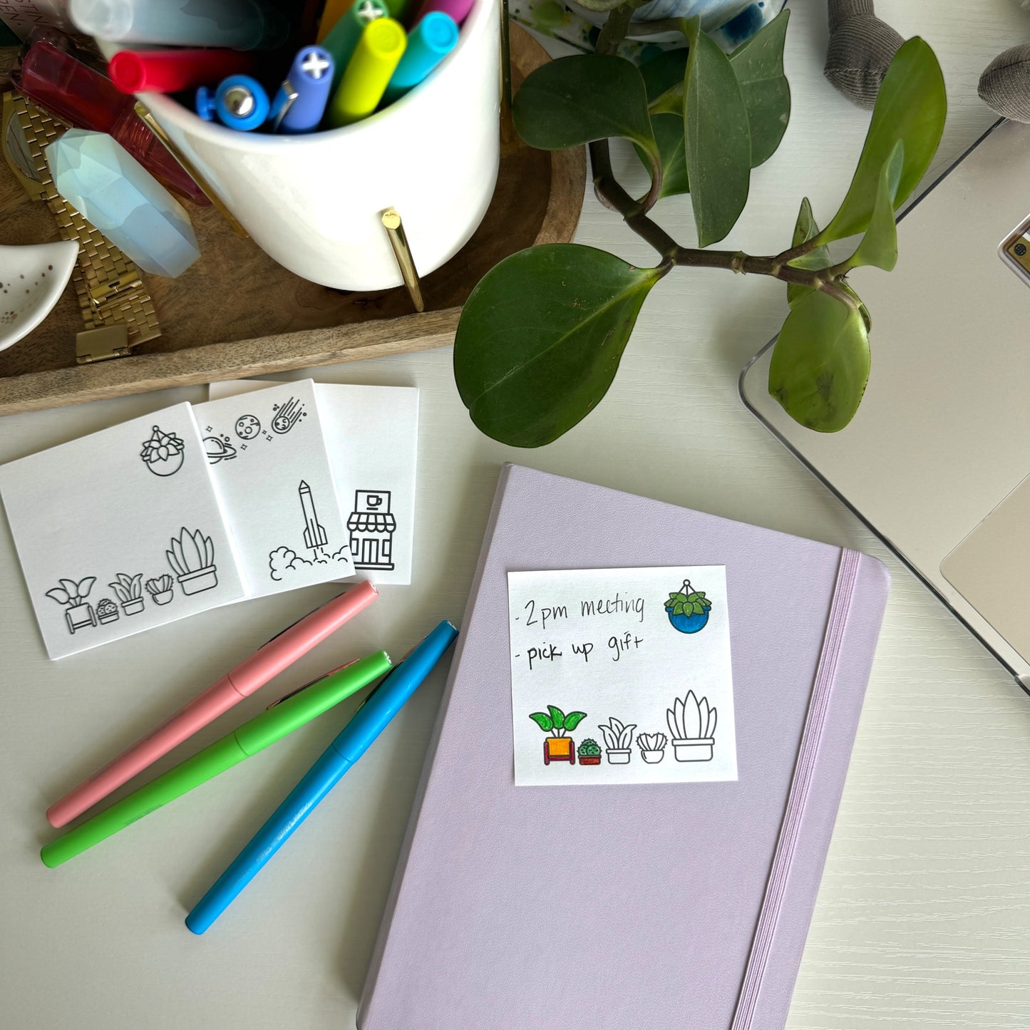 Color Your Own Post-It Notes Bundle, 3-Pack