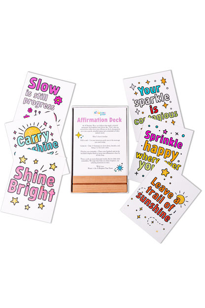 Color-Your-Own Affirmations Cards
