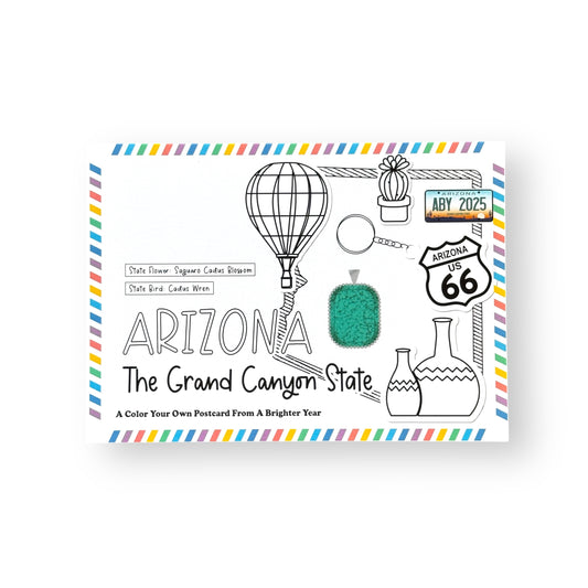 Arizona Color-Your-Own Postcard