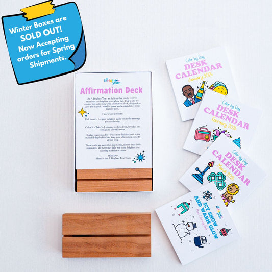 Quarterly Coloring + Calendar Subscription Box