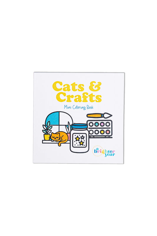 Cats & Crafts Mini Coloring Book