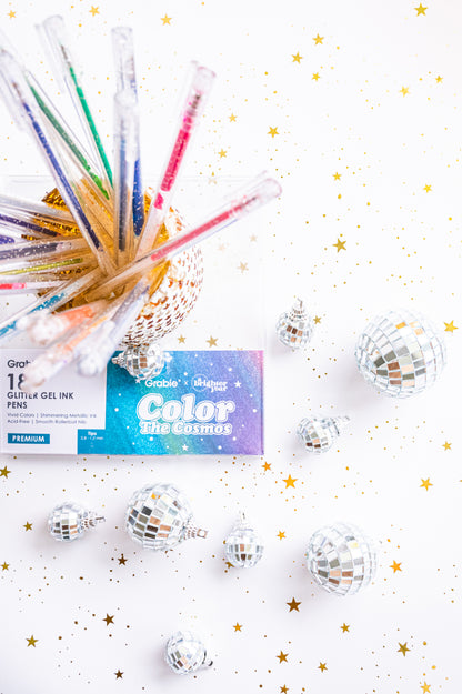 Color The Cosmos Glitter Gel Pens