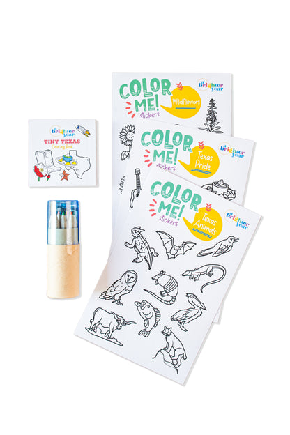 Color You Own Tiny Texas Creative Activity Bundle