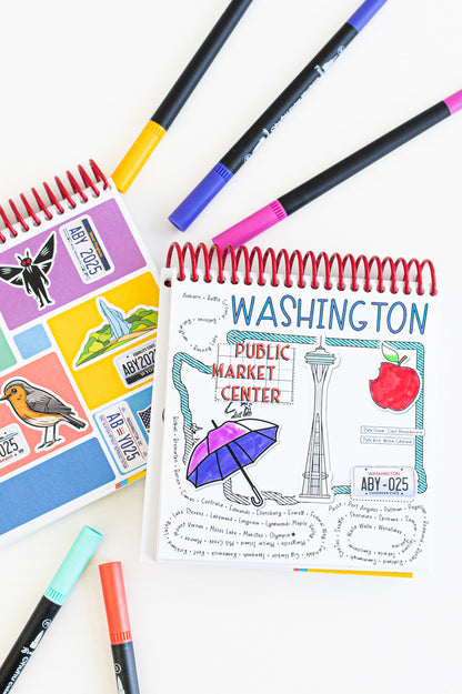 Color Your Own Scenic Routes Creative Activity Bundle