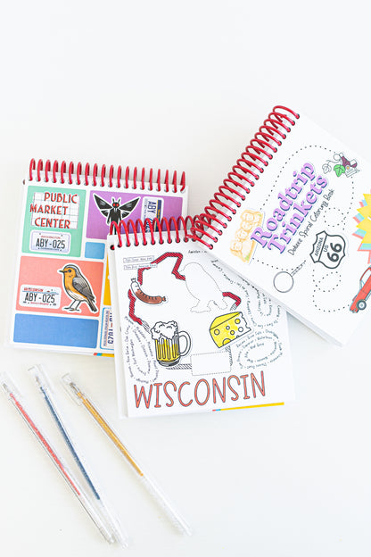 Color Your Own Scenic Routes Creative Activity Bundle