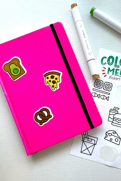 Color Your Own Sticker Pages