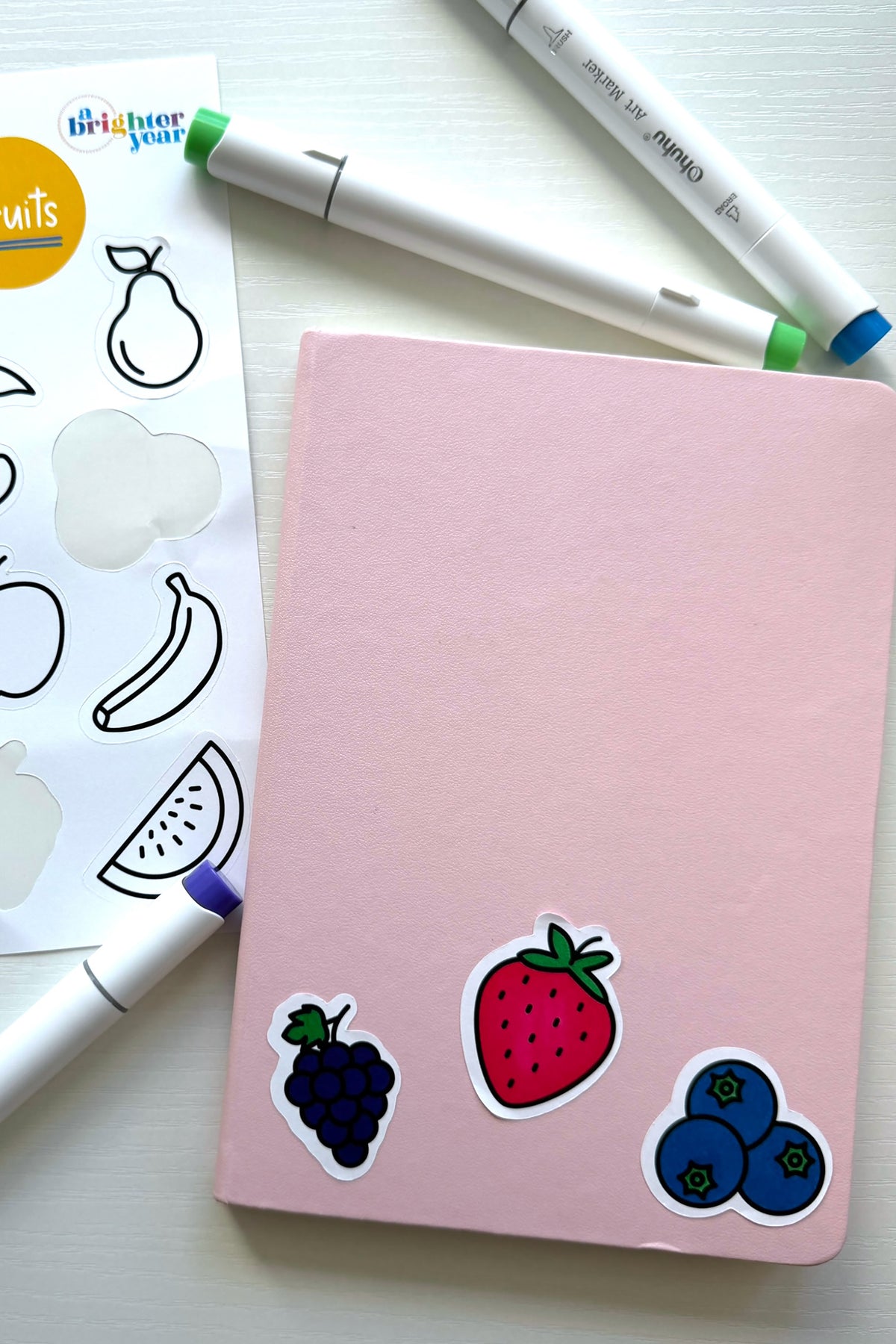 Color Your Own Sticker Pages