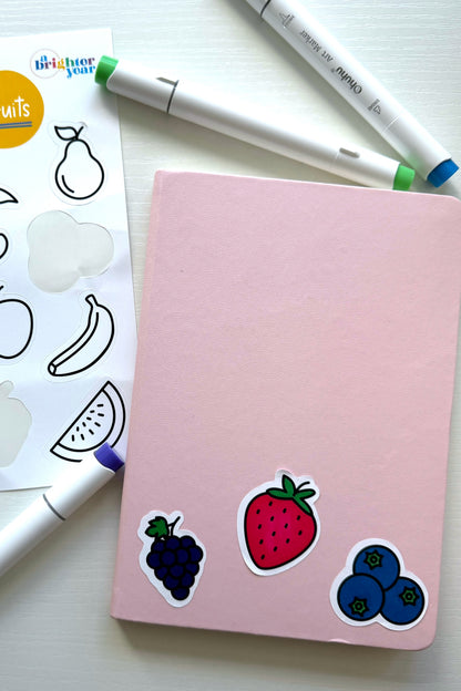 Color Your Own Sticker Pages