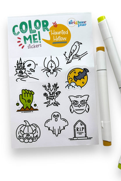 Color Your Own Sticker Pages