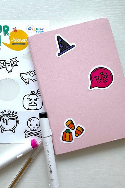 Color Your Own Sticker Pages