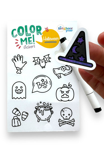 Color Your Own Sticker Pages