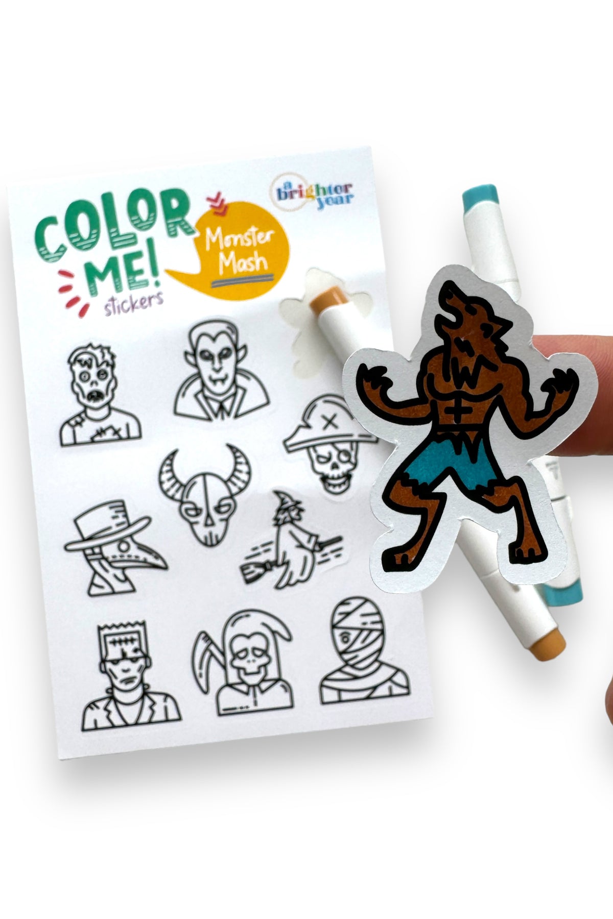 Color Your Own Sticker Pages