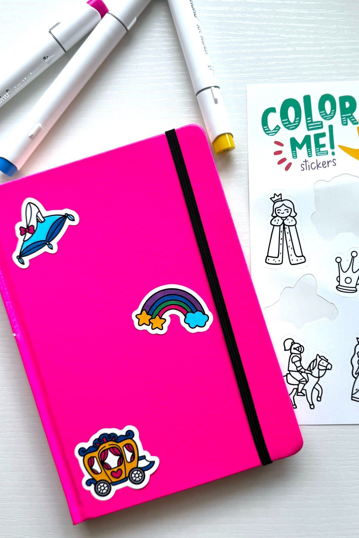 Color Your Own Sticker Pages