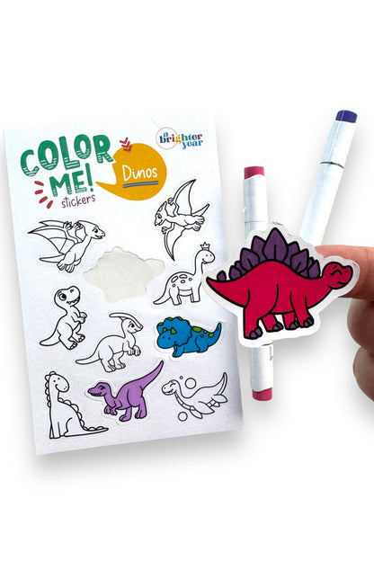 Color Your Own Sticker Pages