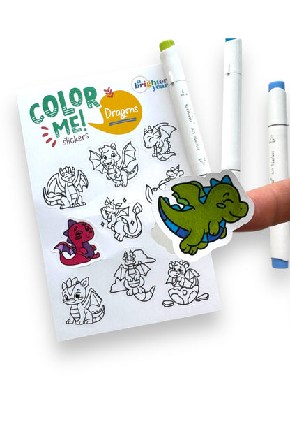 Color Your Own Sticker Pages