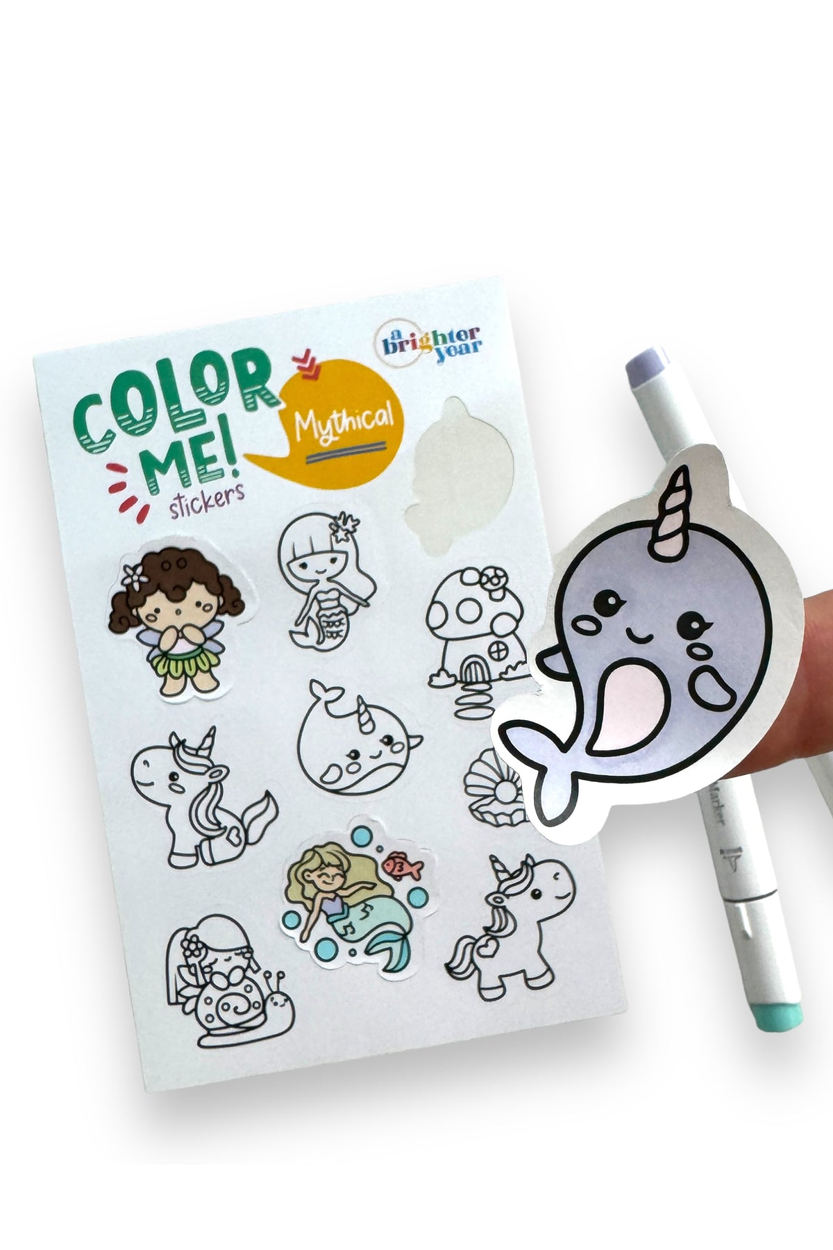 Color Your Own Sticker Pages