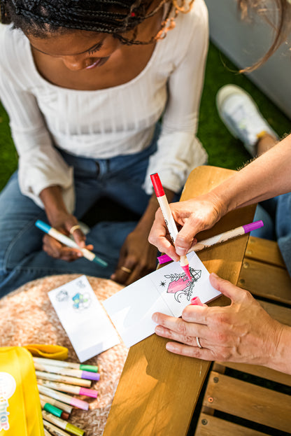 Adult Coloring Kit with 18 Markers