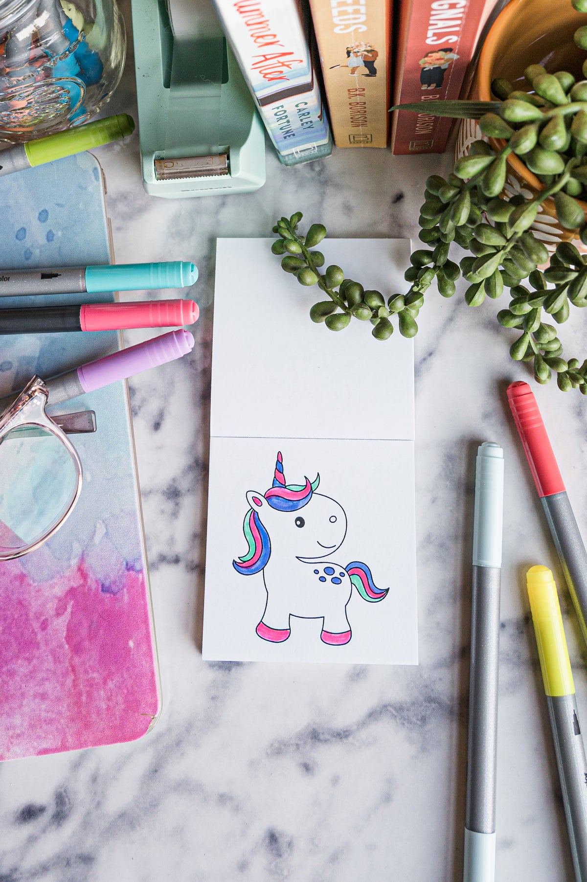 Adult Coloring Kit with 18 Markers