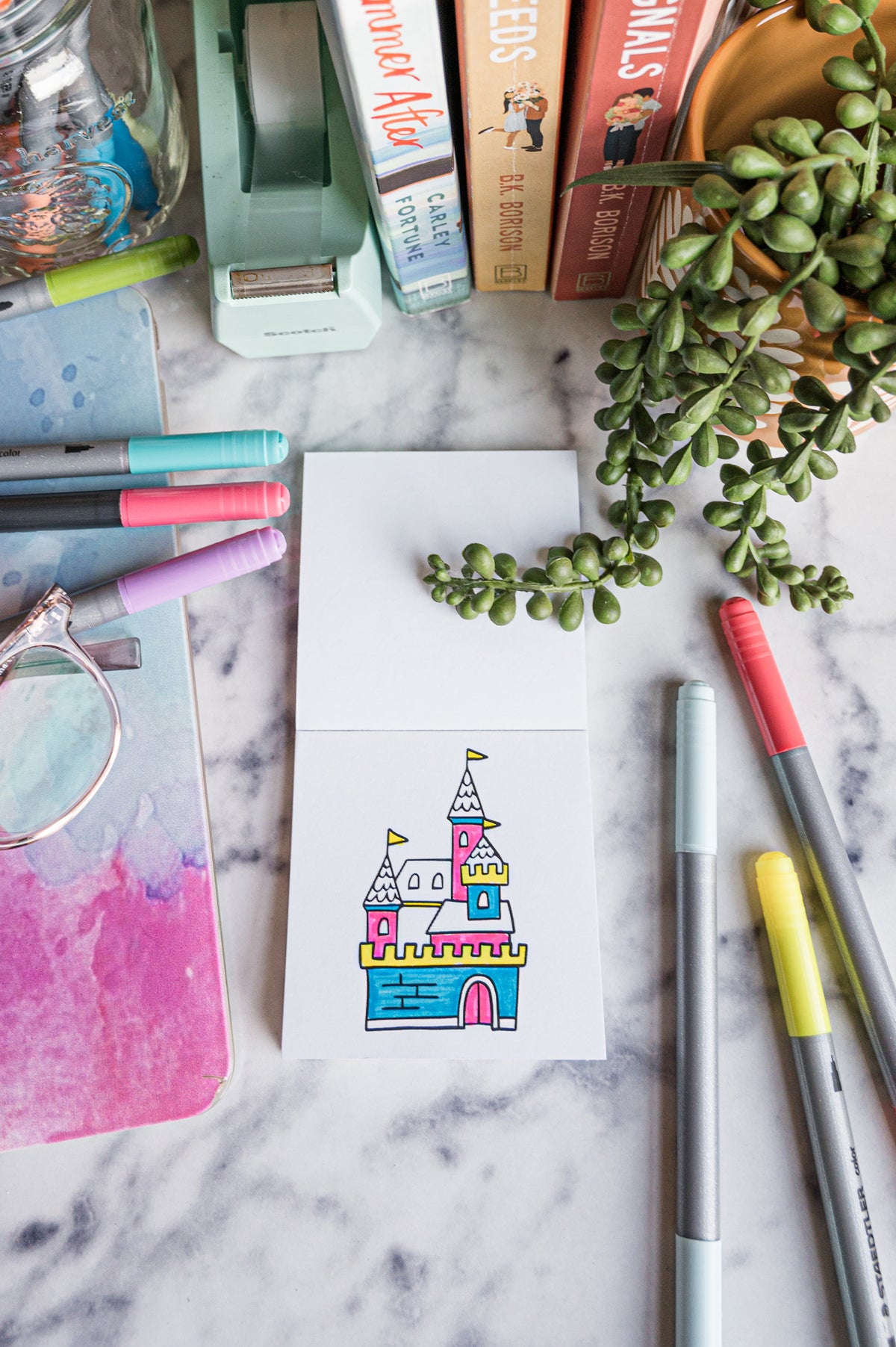 Adult Coloring Kit with 18 Markers