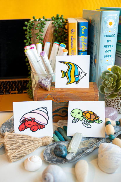 Aquatic Creatures Mini Coloring Book