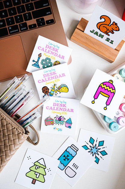 Quarterly Coloring + Calendar Subscription Box