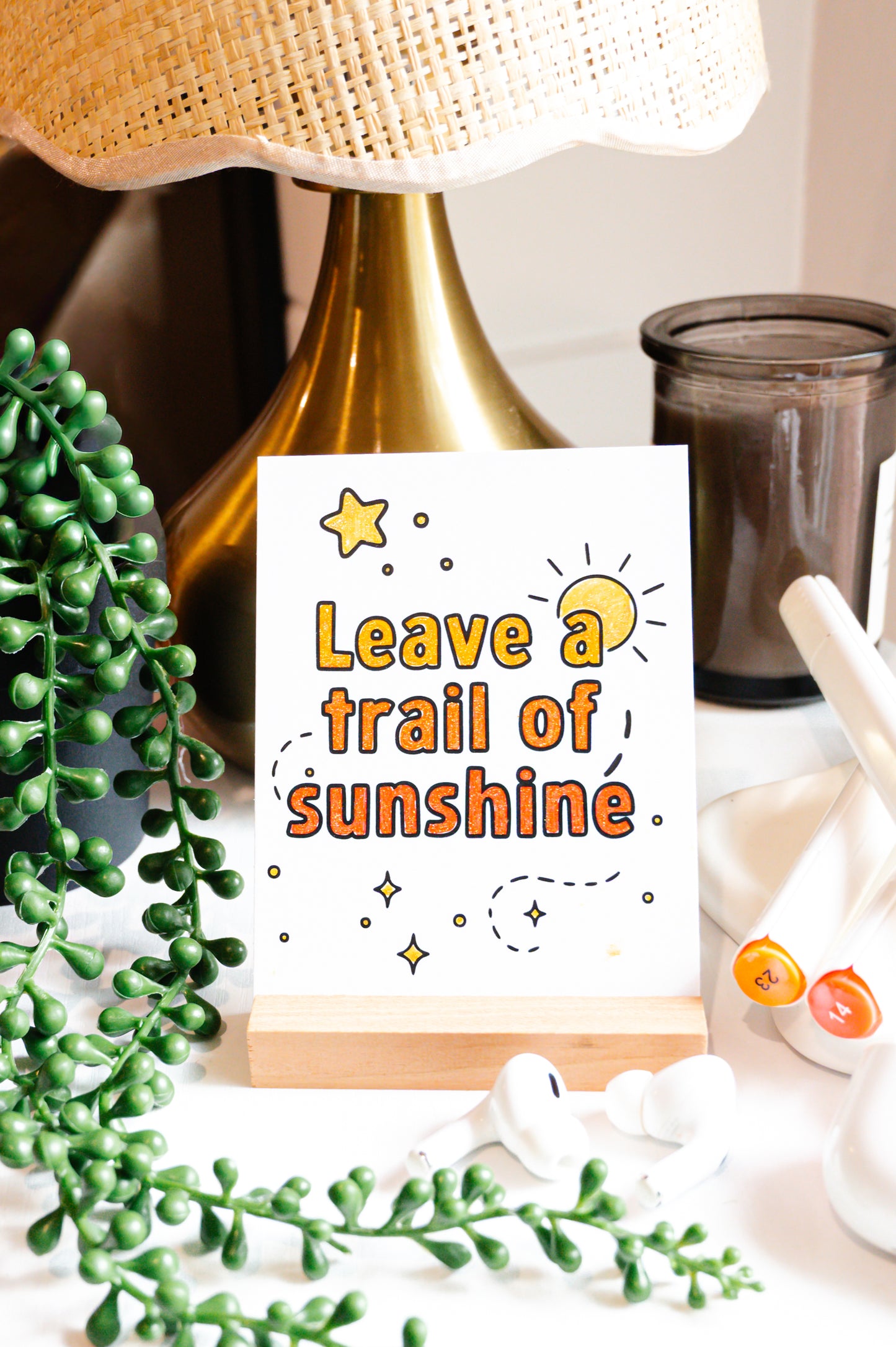 Color-Your-Own Affirmations Cards