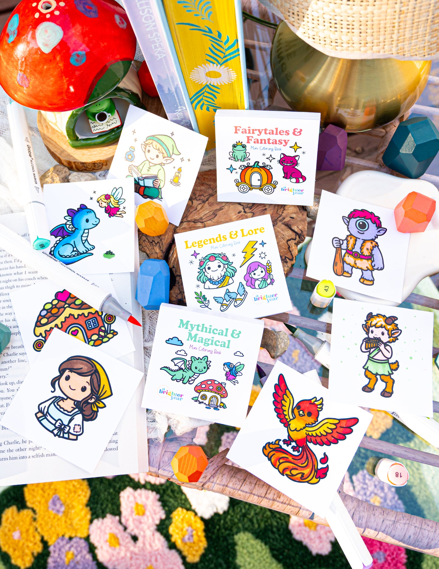 Enchanted Escapes Mini Coloring Book Bundle