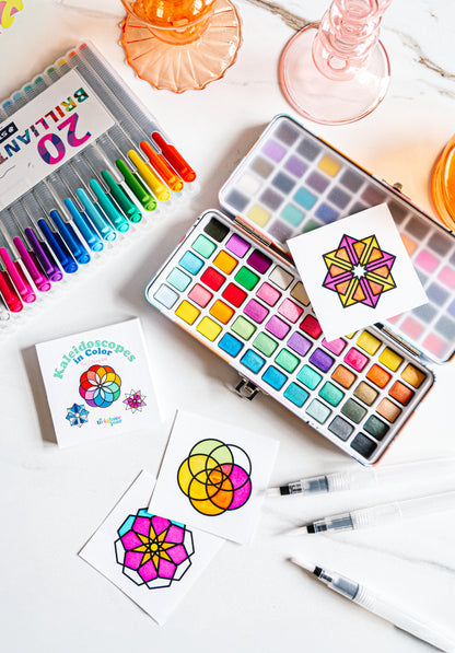 Kaleidoscopes in Color Mini Coloring Book