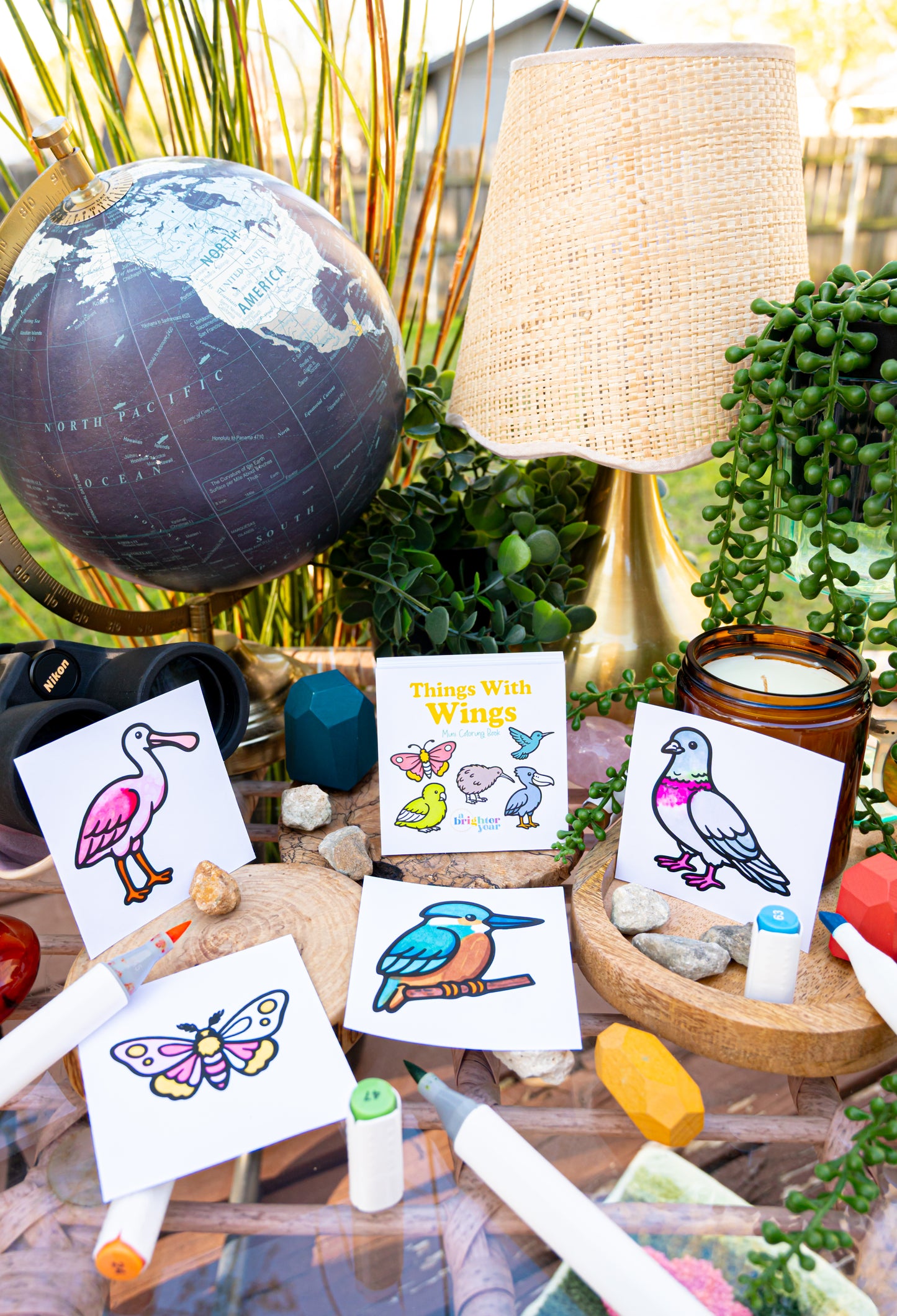 Things with Wings Mini Coloring Book