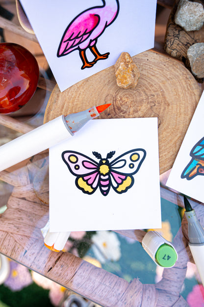 Things with Wings Mini Coloring Book