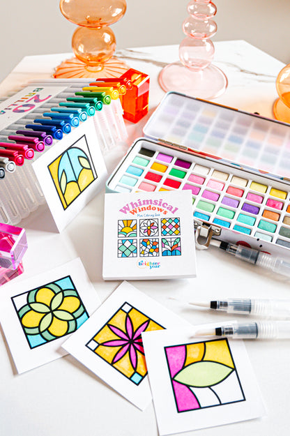 Whimsical Windows Mini Coloring Book