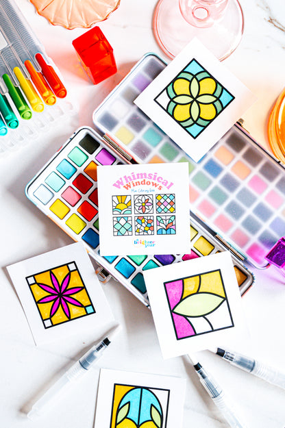 Whimsical Windows Mini Coloring Book