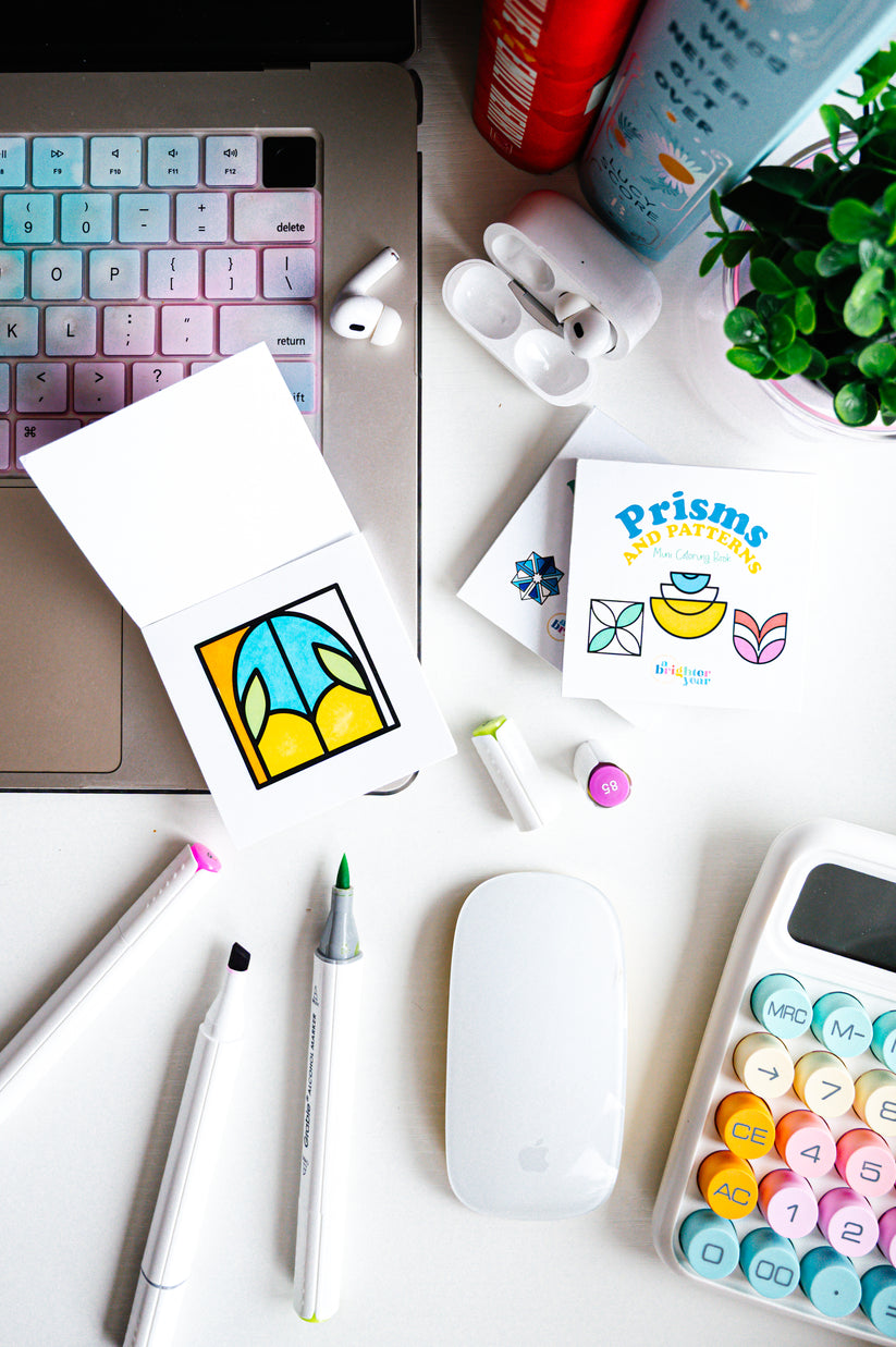 Playful Precision Mini Coloring Book Bundle – A Brighter Year