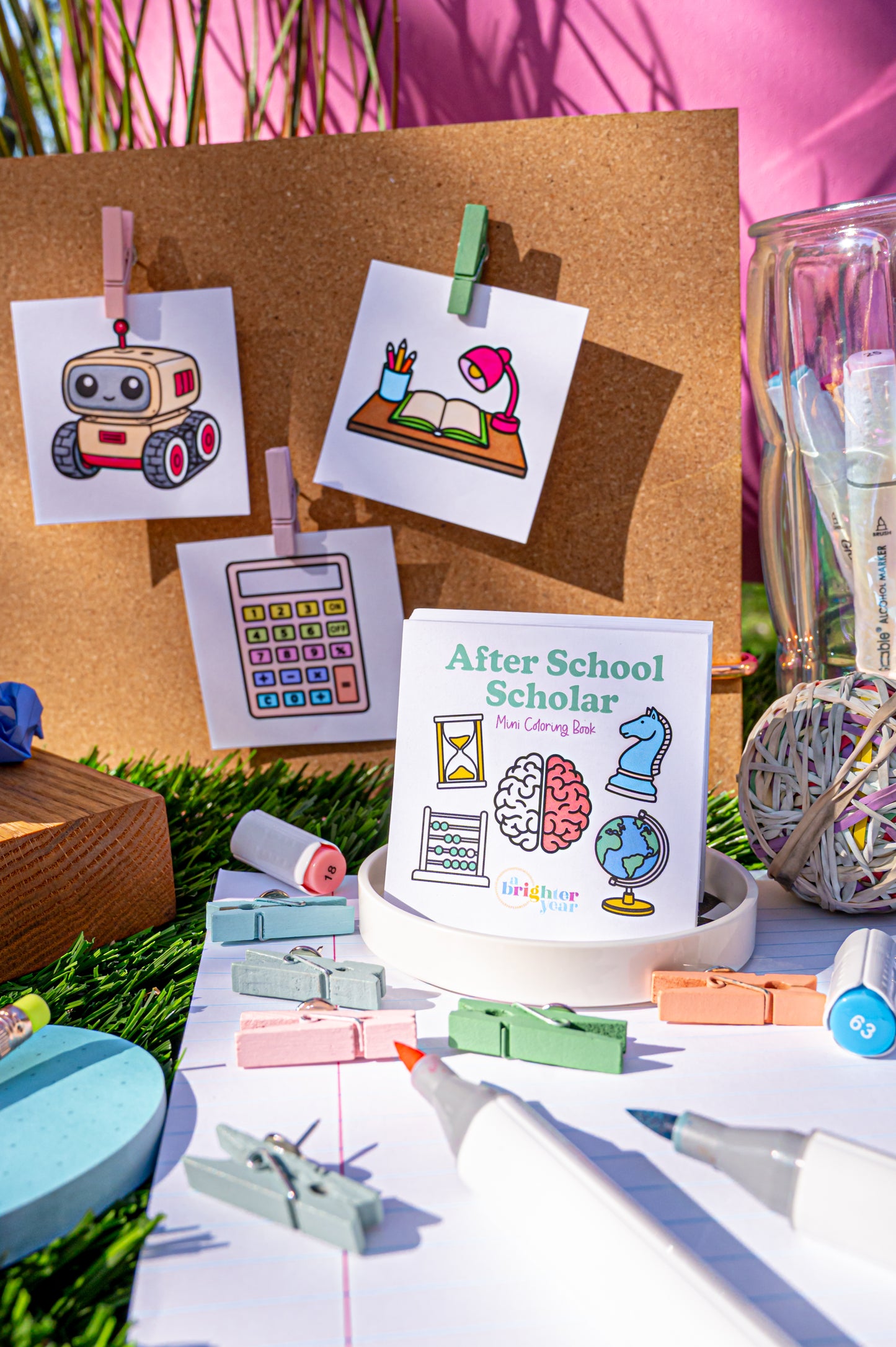 School Days Mini Coloring Book Bundle