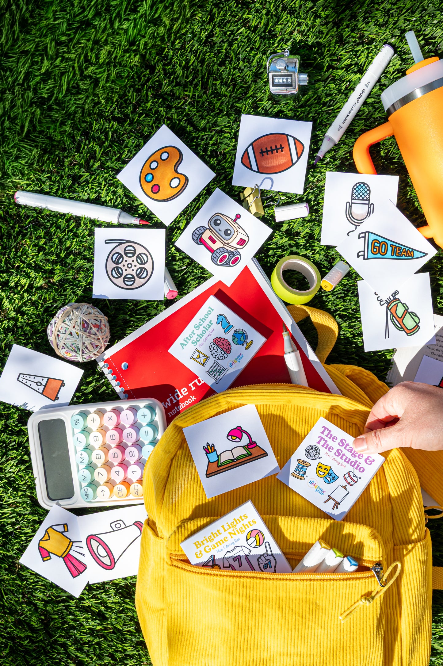 School Days Mini Coloring Book Bundle
