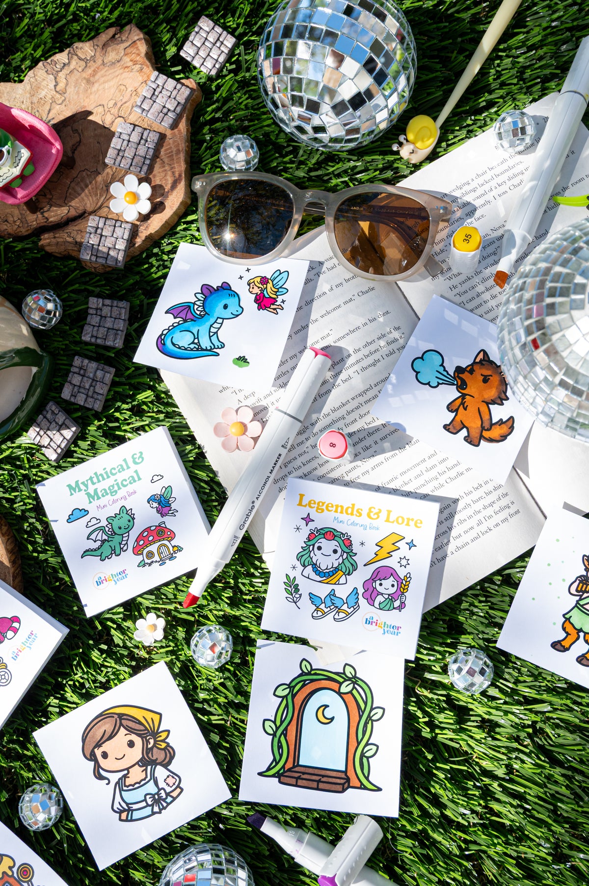 Enchanted Escapes Mini Coloring Book Bundle