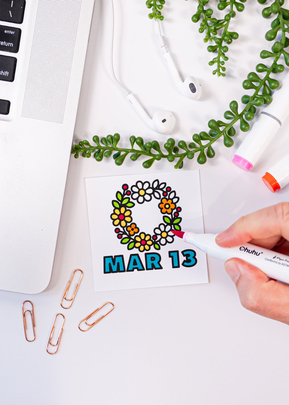 Quarterly Coloring + Calendar Subscription Box