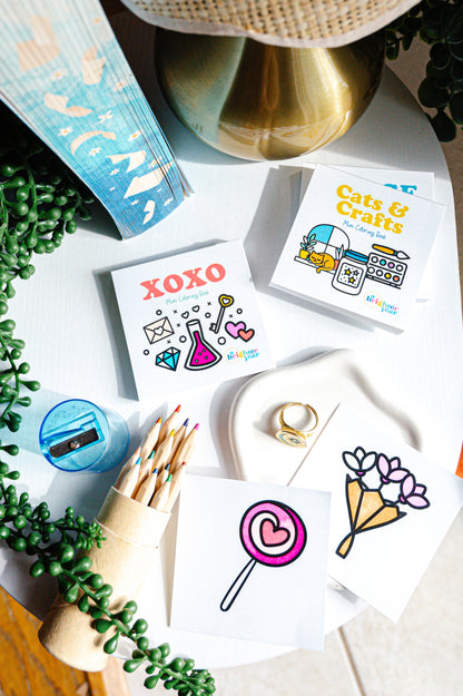 XOXO Valentine Mini Coloring Book