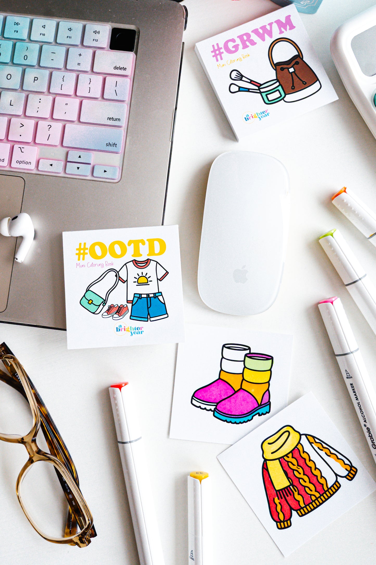 Fit Check Mini Coloring Book Bundle